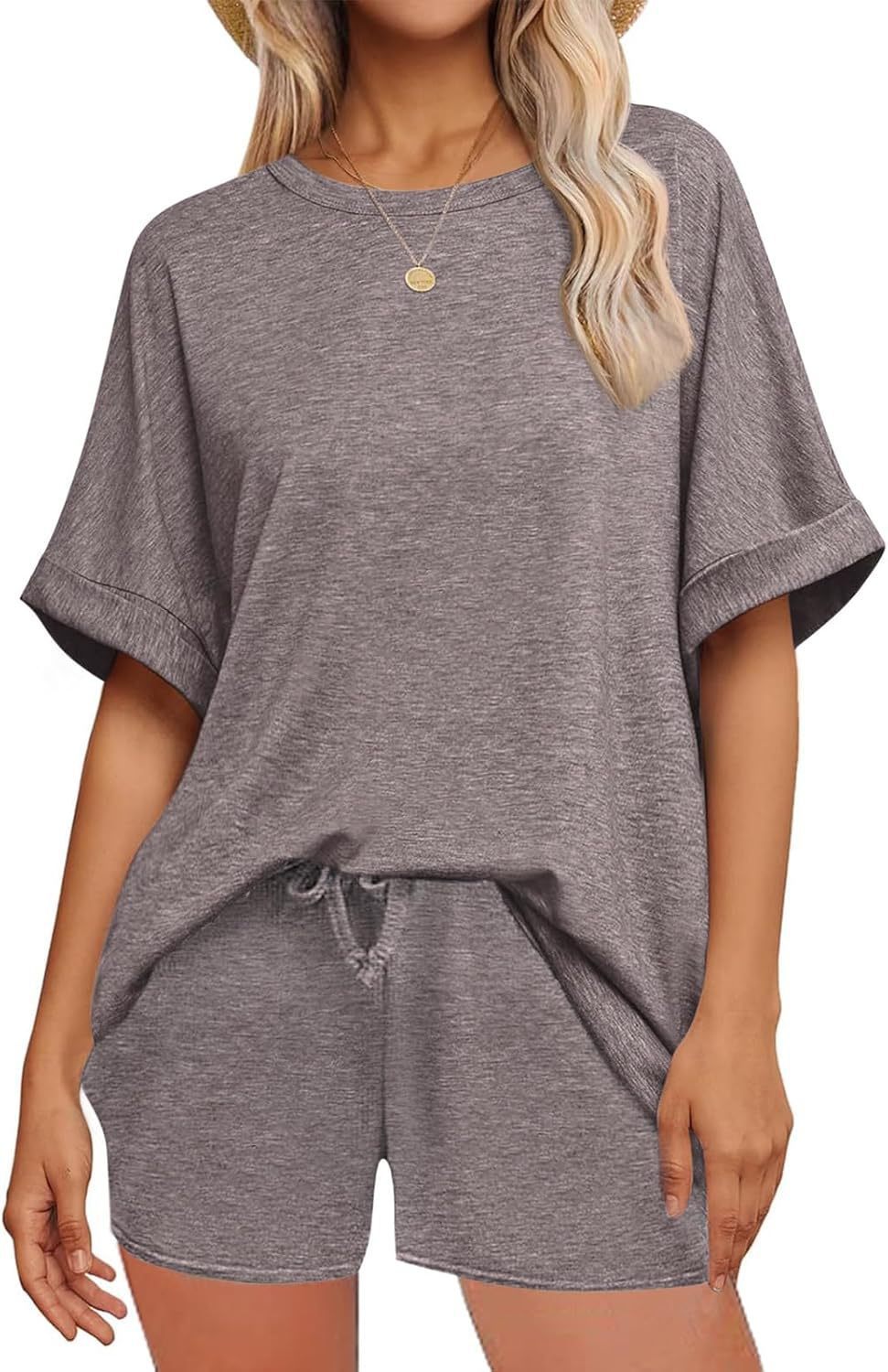 π Oversized T-Shirt & Drawstring Shorts Set β Ultimate Casual Comfort