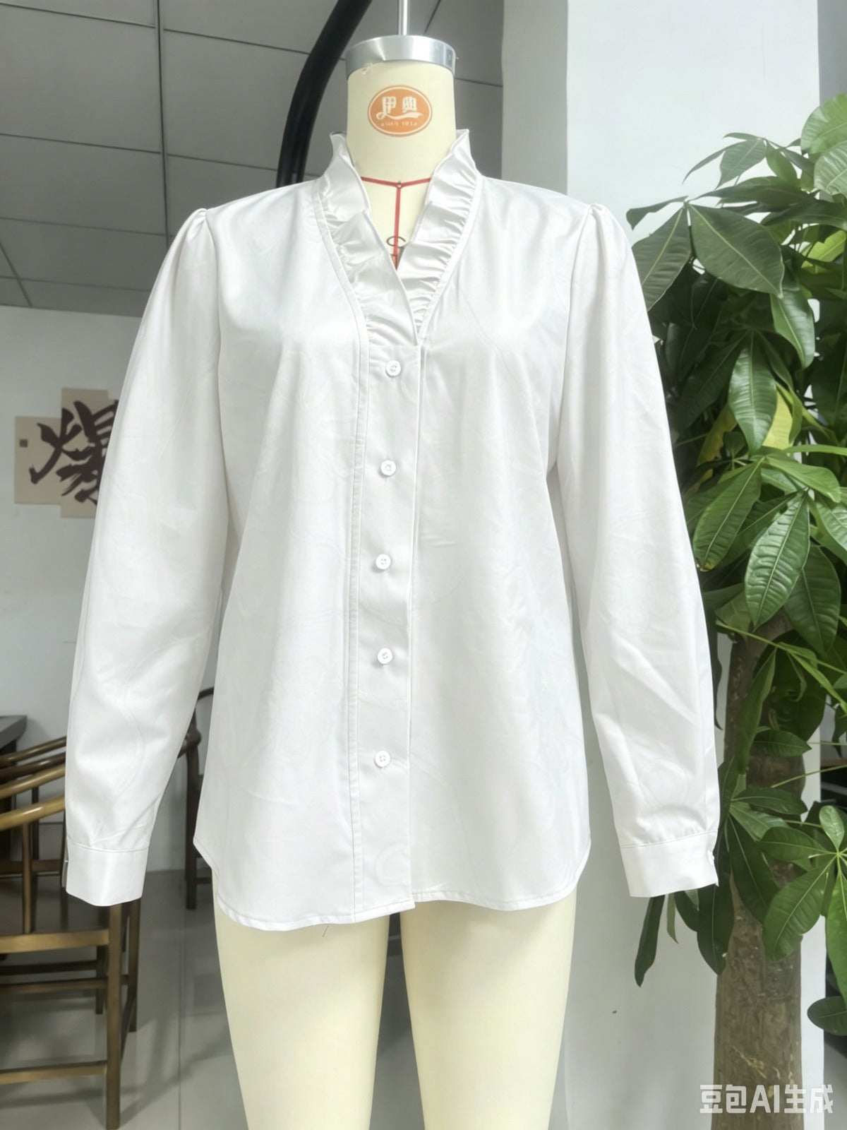 Women's Lace Print Blouse
