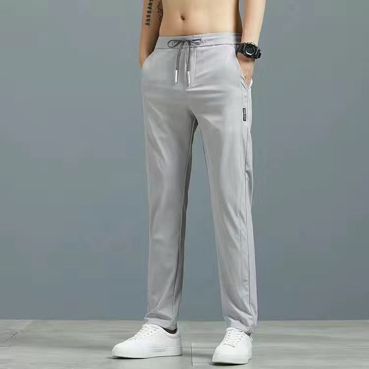 π§ Men's Ice Silk Plus Size Straight-Leg Pants