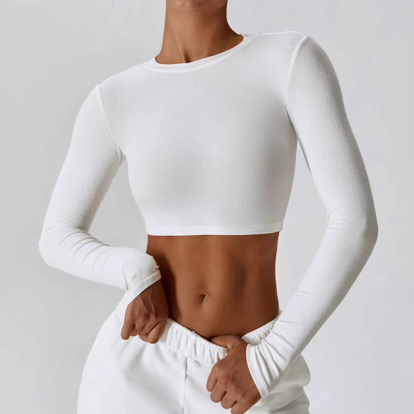 🧘♀️ Women’s Slim Fit Long Sleeve Yoga Top