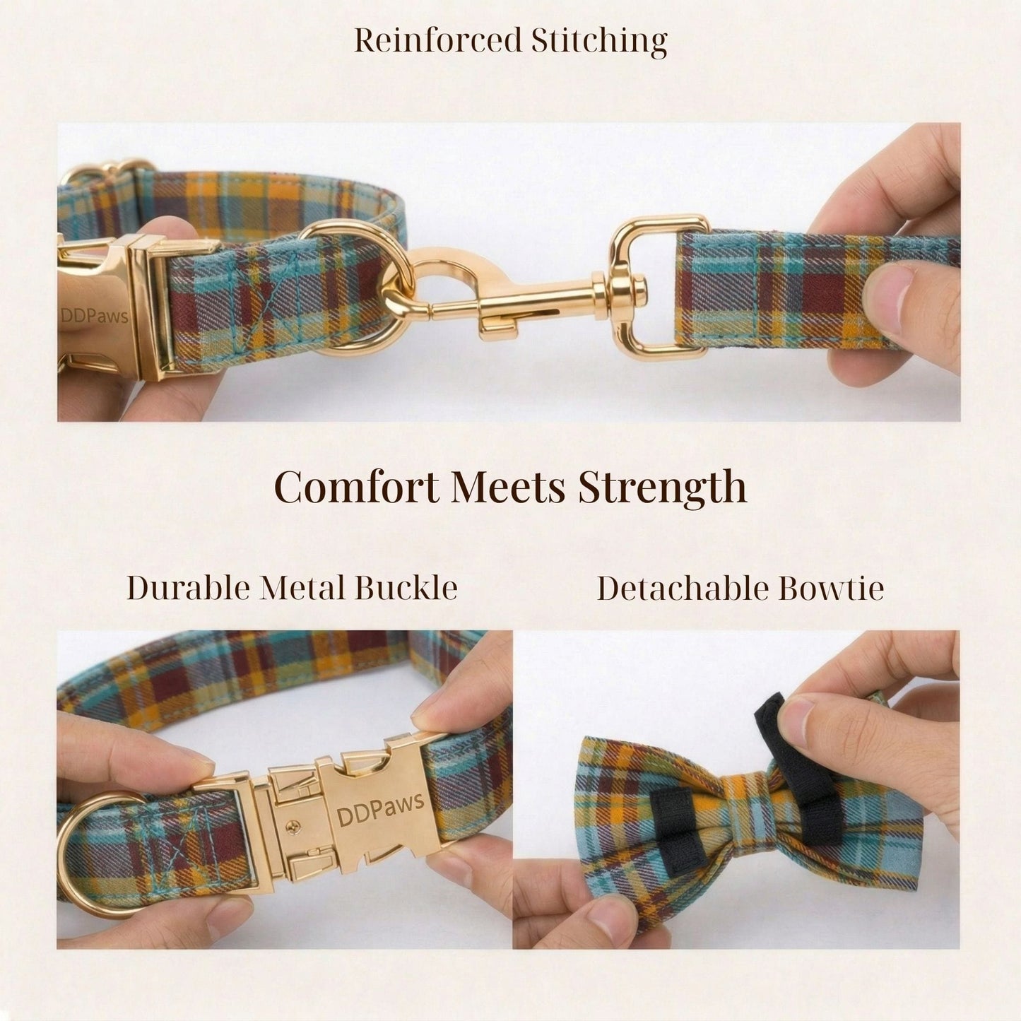 Autumn Blue Plaid Set