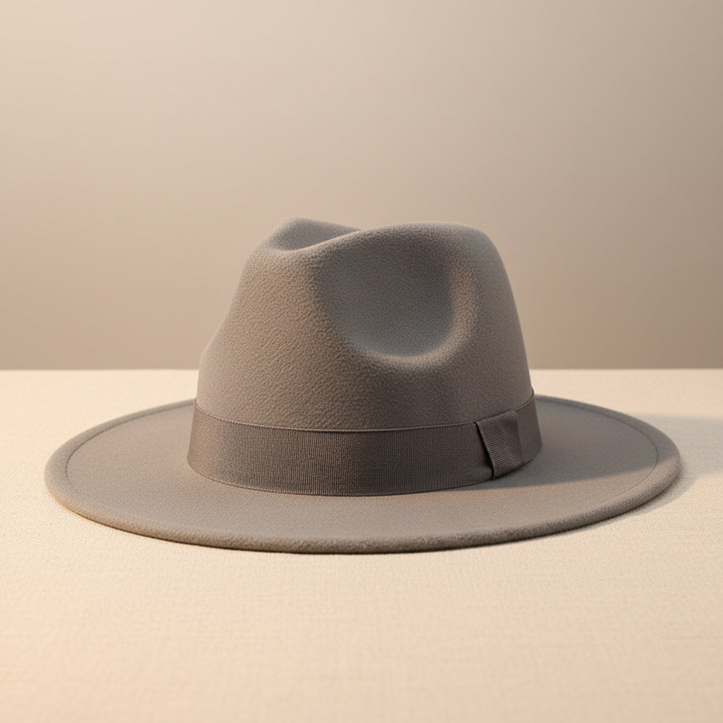 Wide Brim Bell Crown Wool Hat – Unisex Sun & Warmth Hat