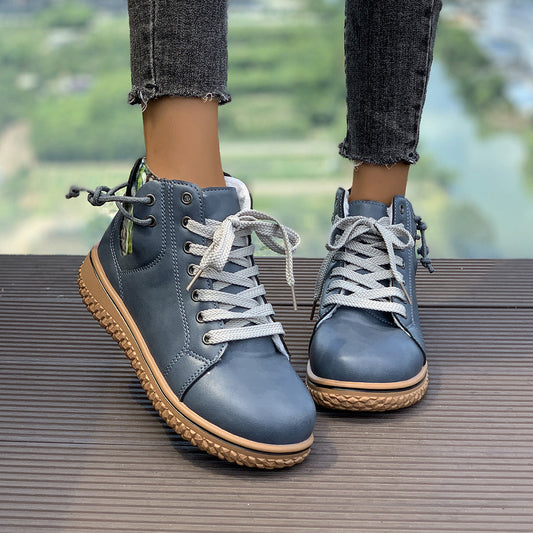 FitiqueFit Women’s Flat Heel Martin Boots
