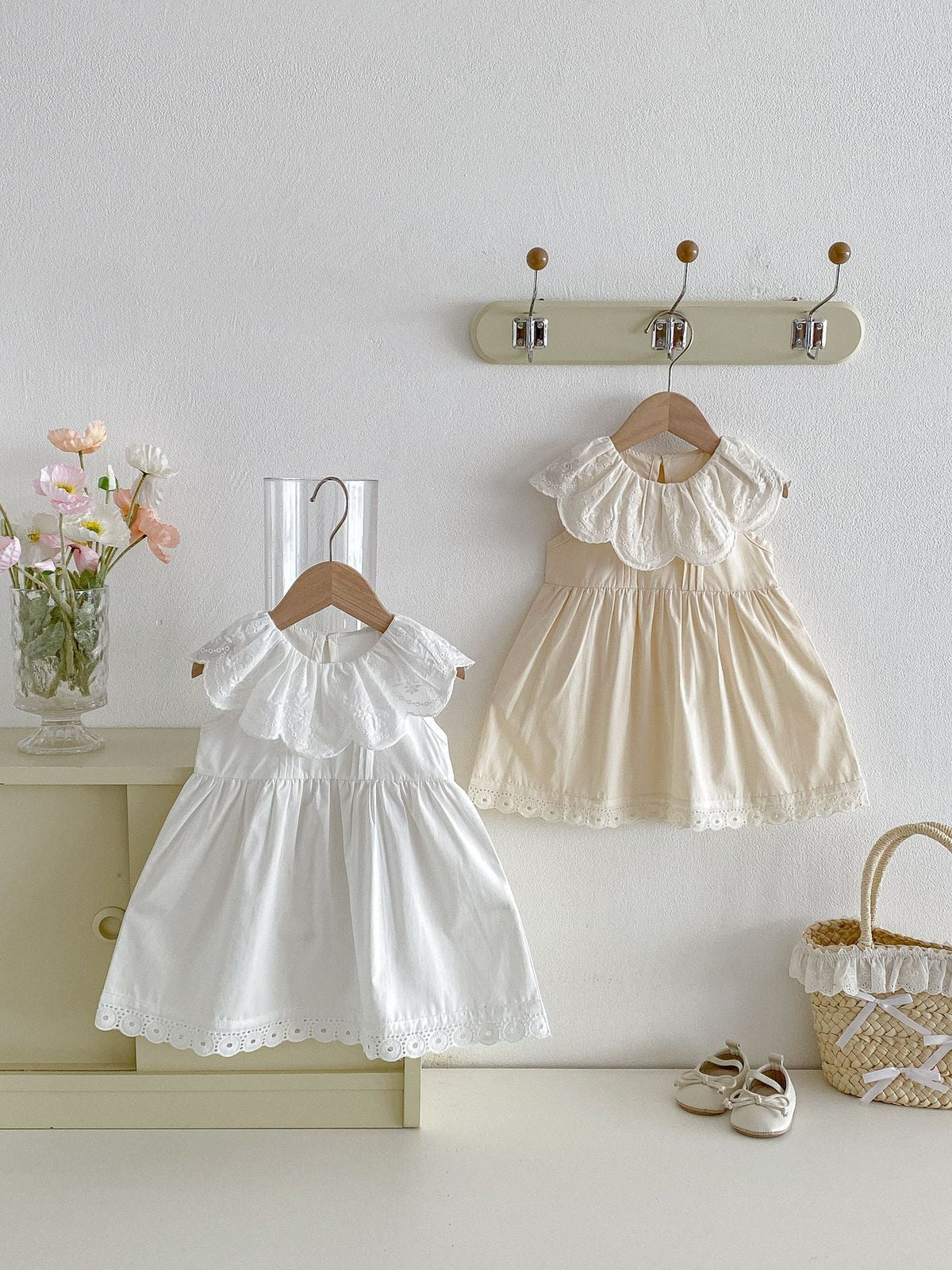 Childrens Summer Clothing Lace-trimmed Princess Dress