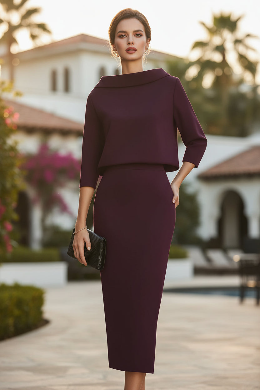 Women's Bodycon Skirt & Top Two-Piece Set — Urban Commute Fashion