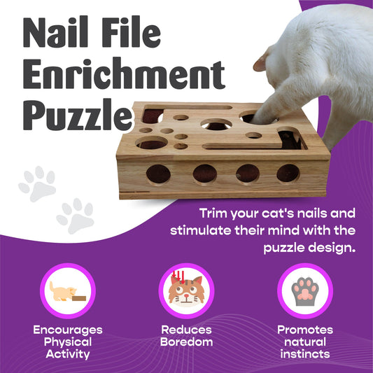 *La Original* Caja de Enriquecimiento Lima de Uñas para Gatos