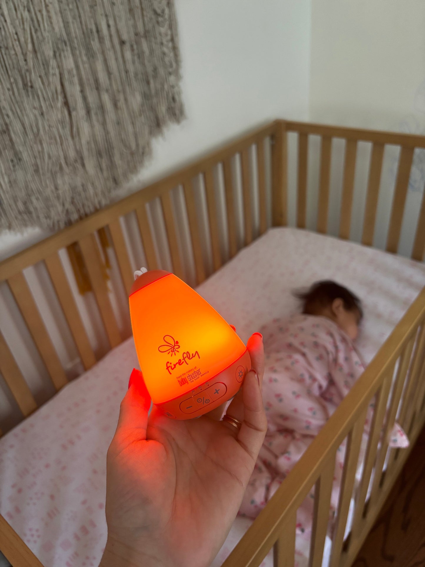 Baby Shusher Firefly – Portable Sound Machine & Night Light with Real Shushing Sound
