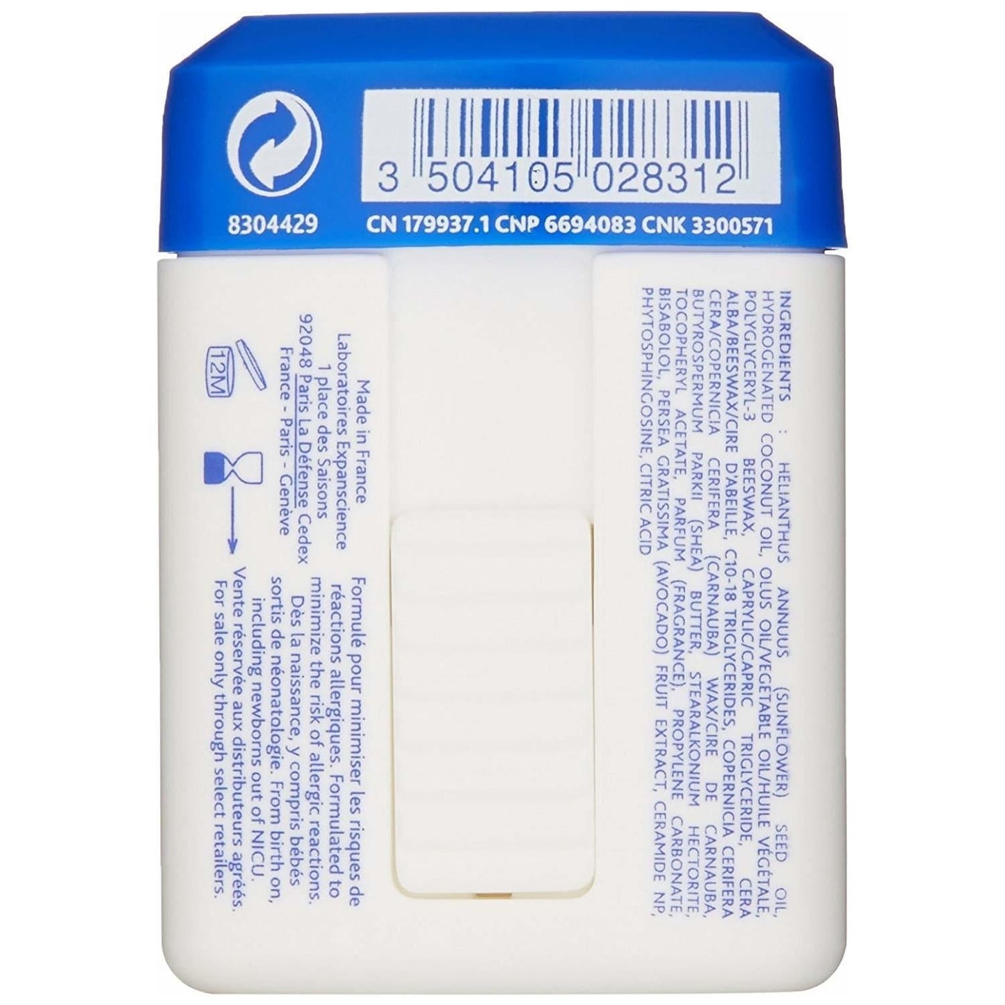 Mustela Nourishing Stick with Cold Cream for Dry Skin Relief - Natural Baby Skincare, 9.2g