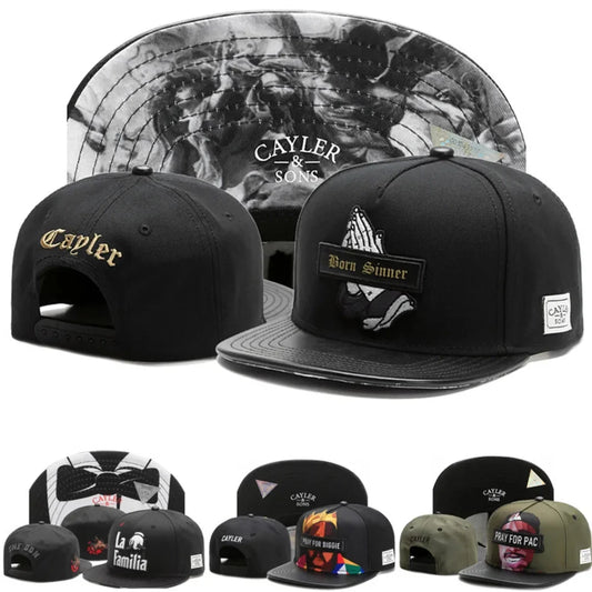 Classic Snapback Hat – Flat Bill Adjustable Baseball Cap