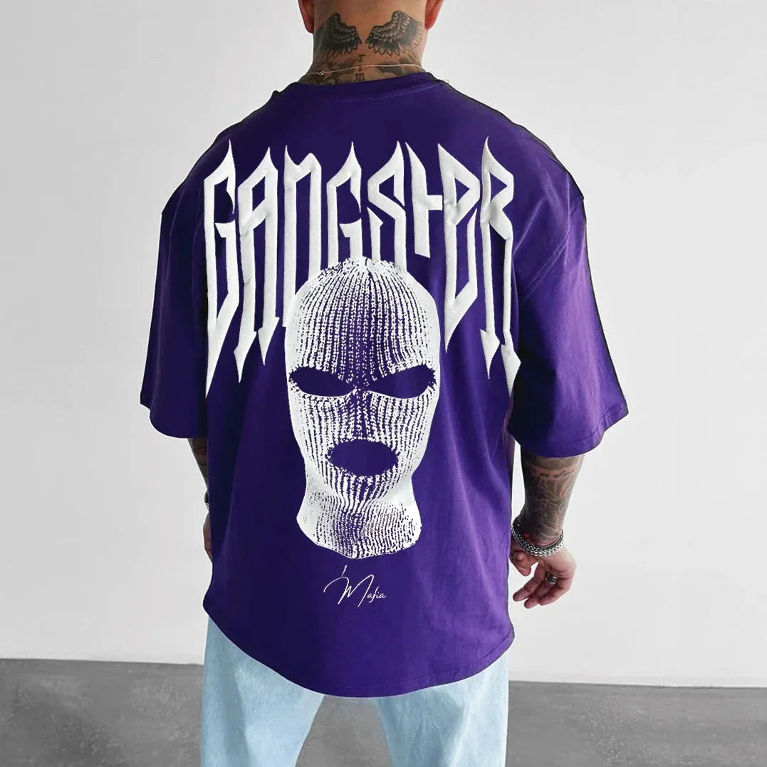👕 Masked Persona Oversized Harajuku T-Shirt