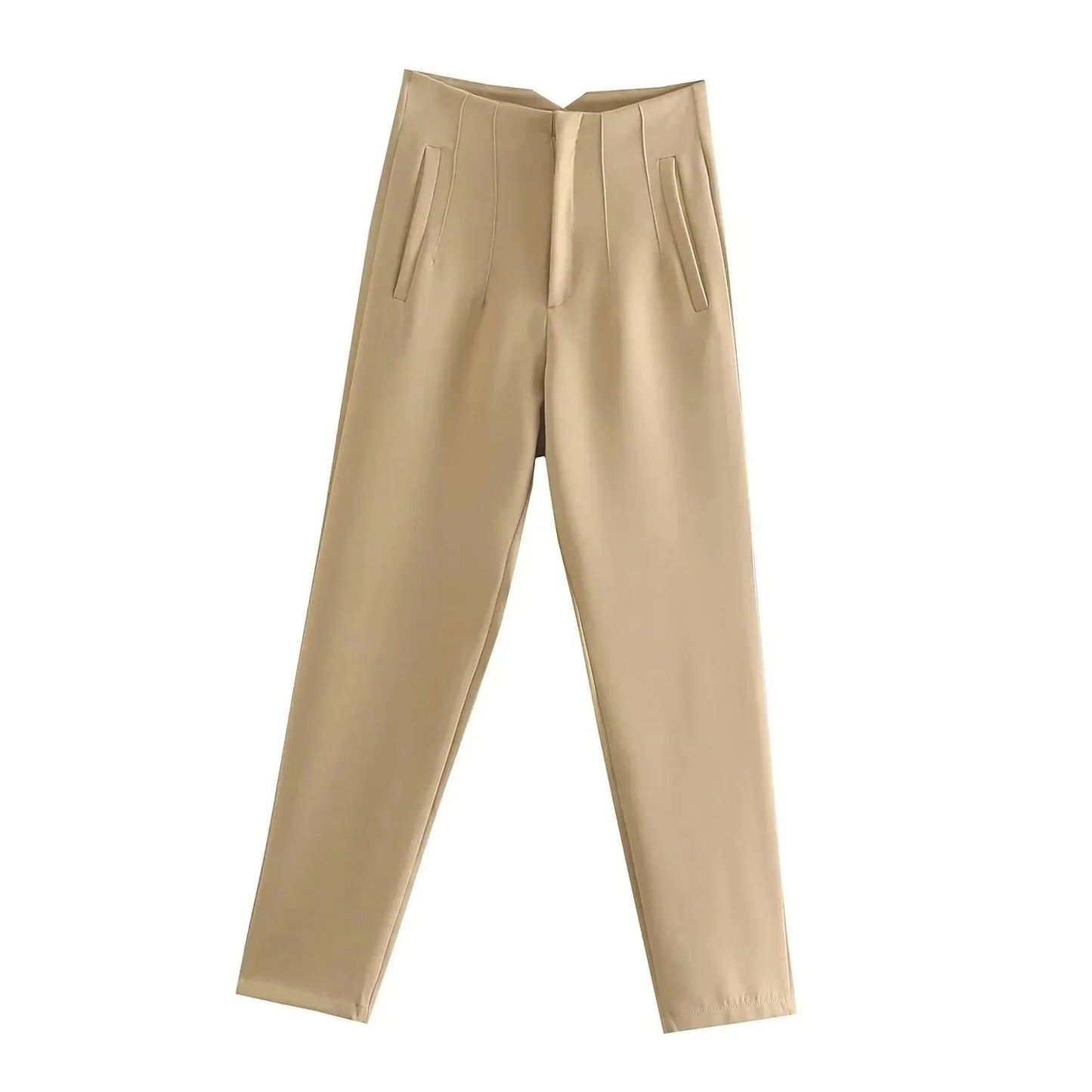 Women’s High Waist Slim Trousers