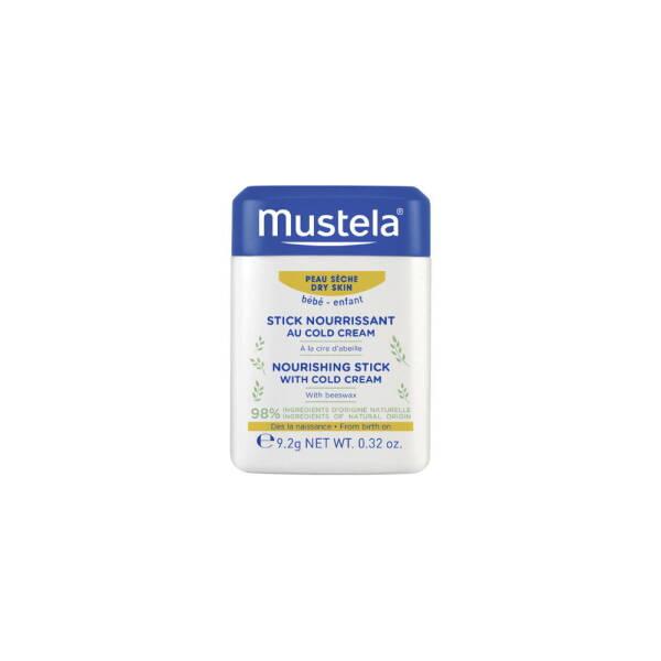 Mustela Nourishing Stick with Cold Cream for Dry Skin Relief - Natural Baby Skincare, 9.2g