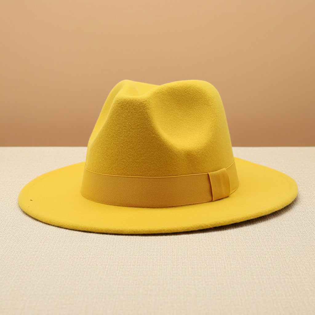 Wide Brim Bell Crown Wool Hat – Unisex Sun & Warmth Hat