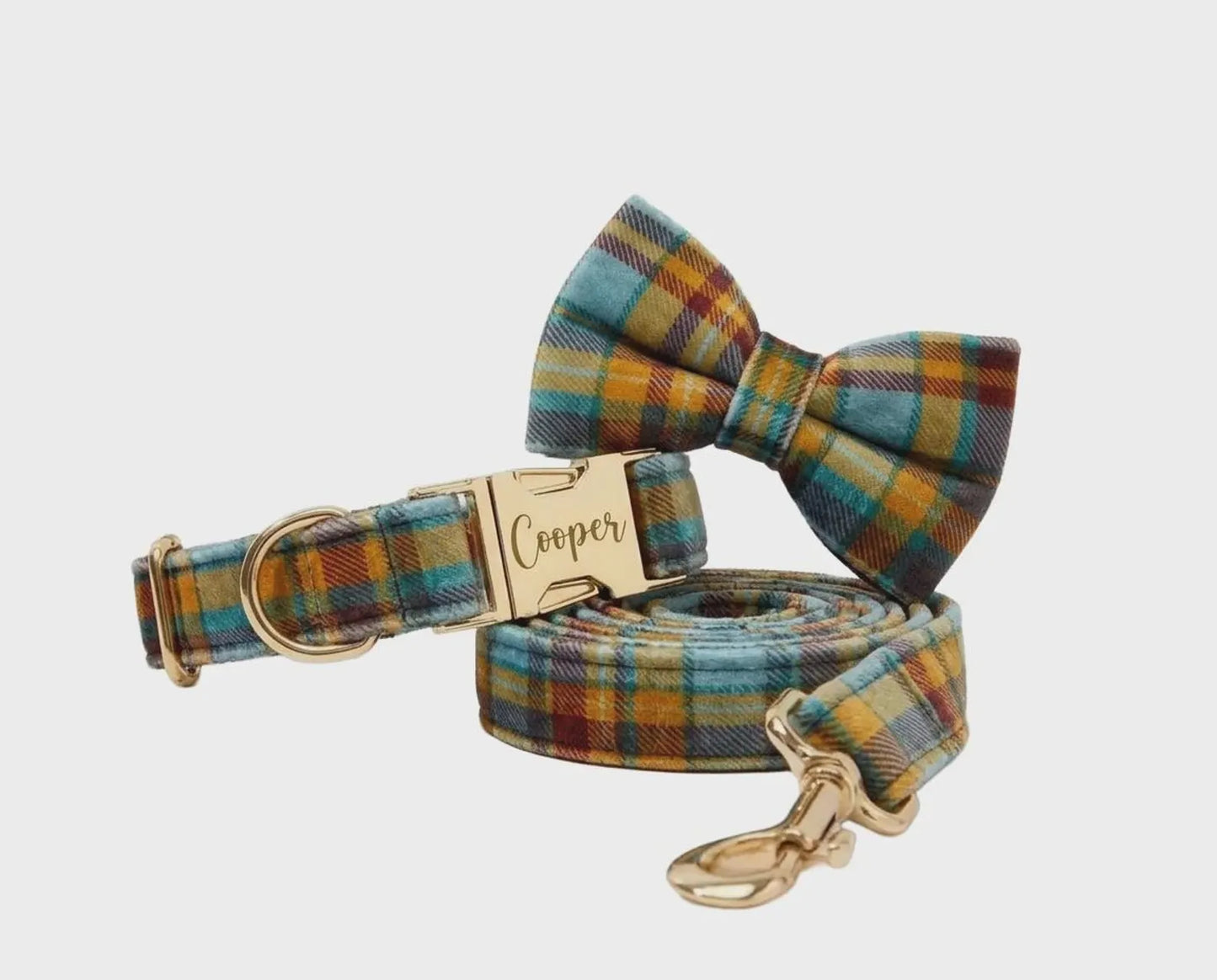Autumn Blue Plaid Set