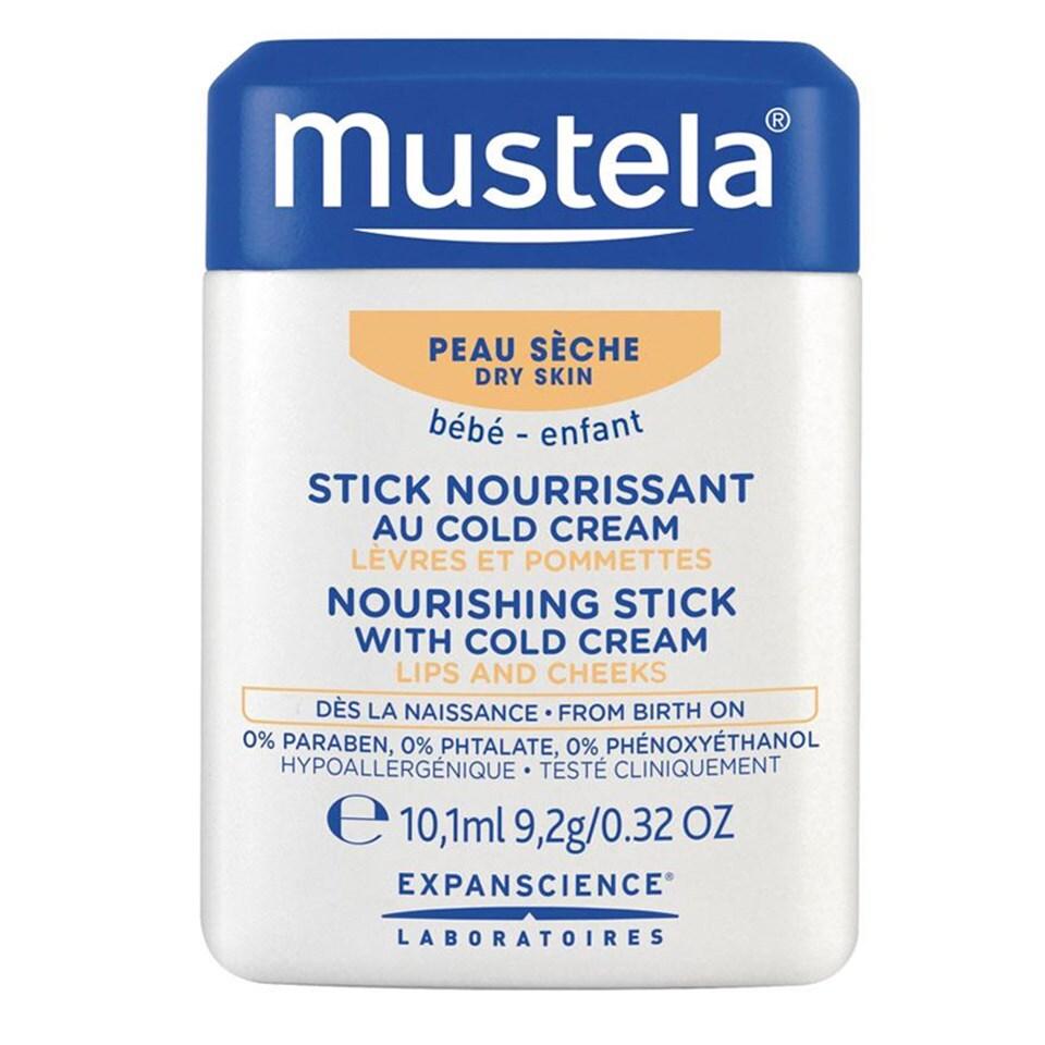 Mustela Nourishing Stick with Cold Cream for Dry Skin Relief - Natural Baby Skincare, 9.2g